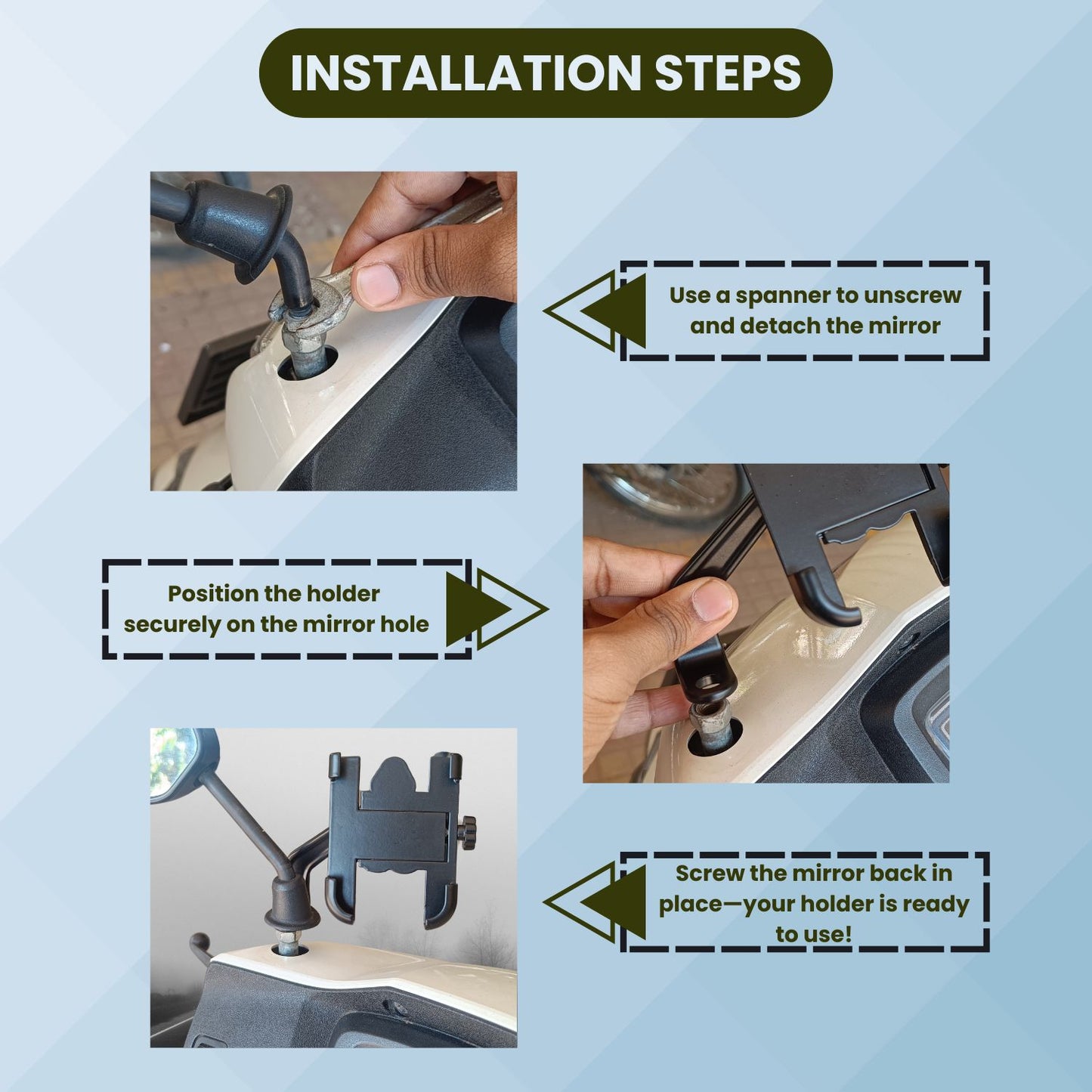 Easy Installation Steps for Metal Bike Mobile Holder – Quick Setup