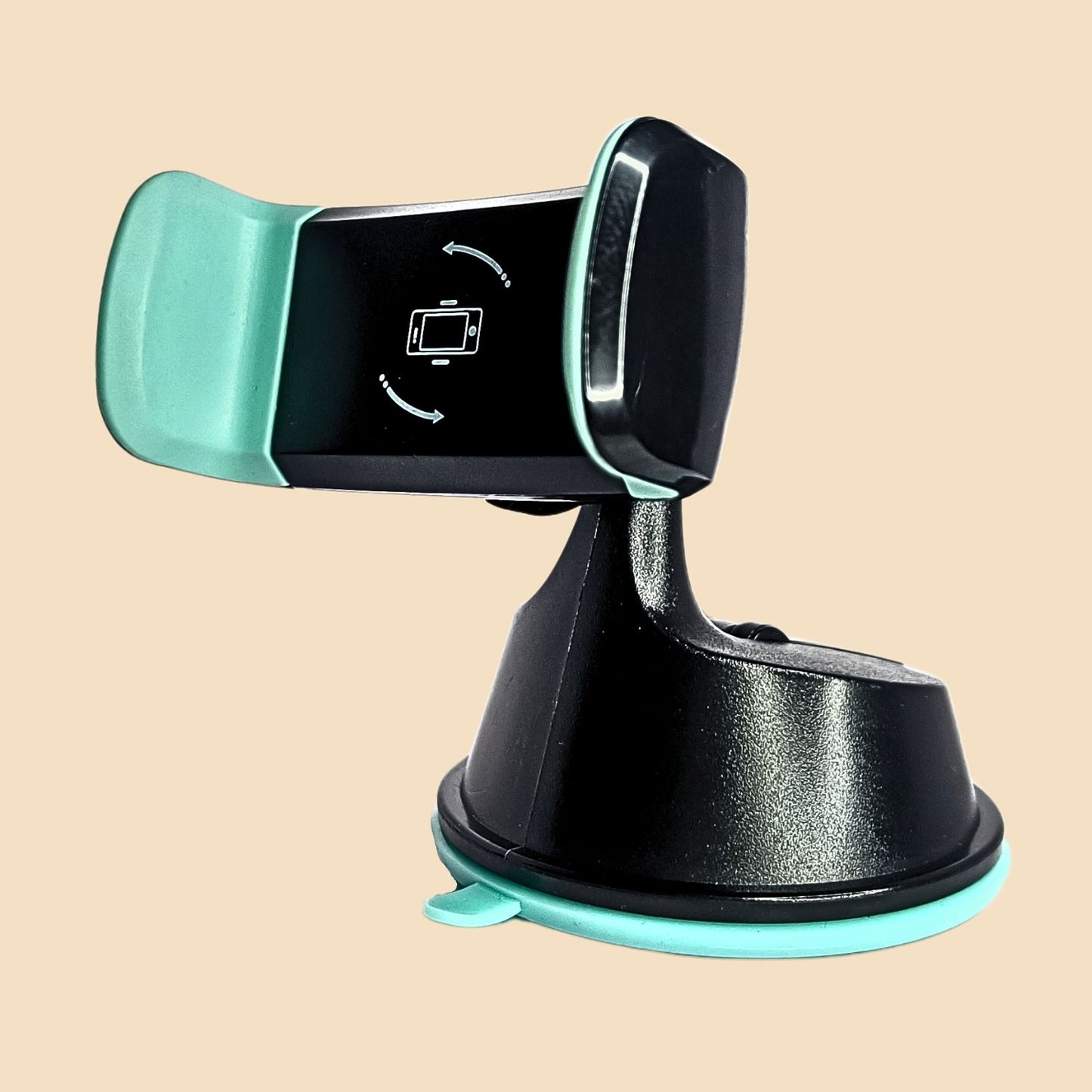 Mobile car stand holder with a sleek design, perfect for holding smartphones securely