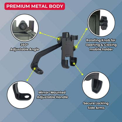 Specifications of Metal Mobile Holder for Bikes – Strong & Adjustable